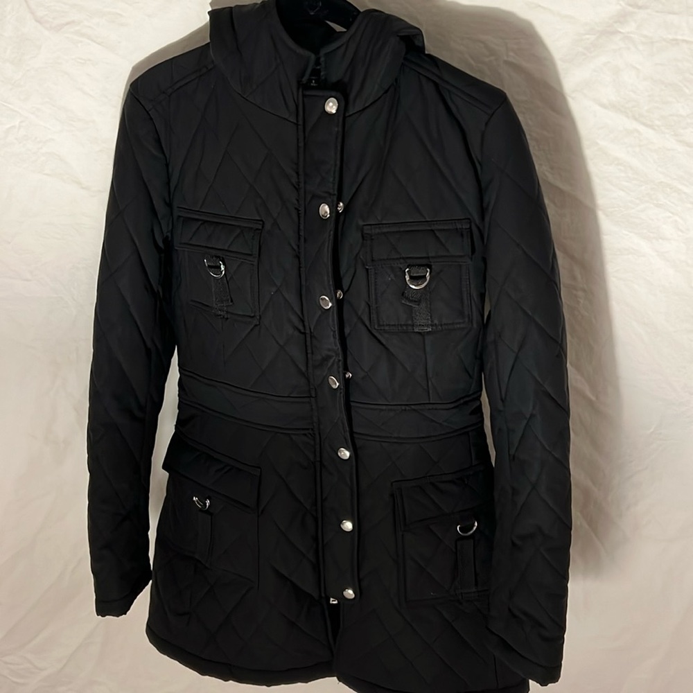 Laundry by Shelli Segal Black Winter Coat